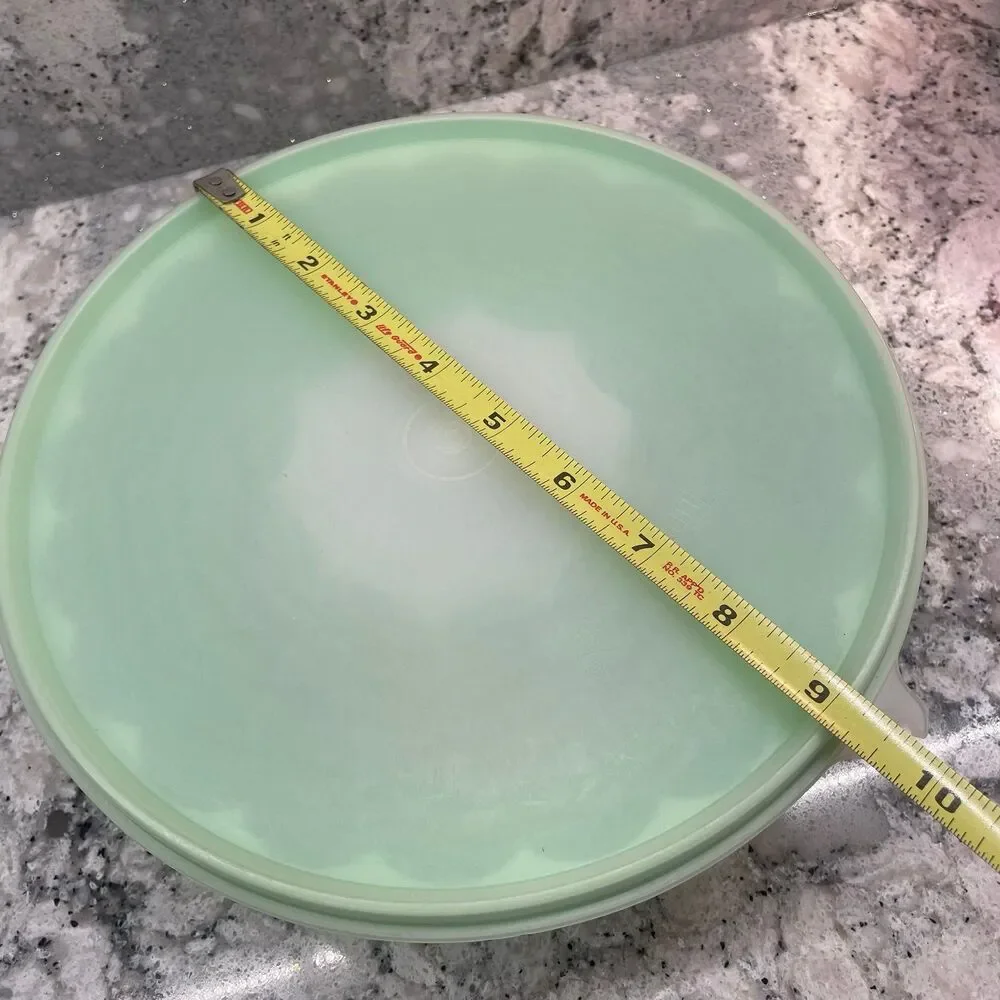Vintage Tupperware Mint Green Jel N Serve Jello Mold Set Removable Center 1665